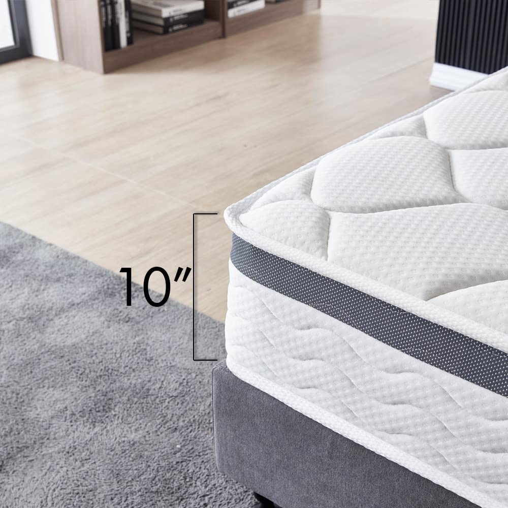 SereneSleep® 10" Cool Memory Foam & Spring Hybrid Mattress With Breathable Cover - Firm Mattress